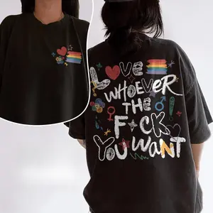 LGBTQ Love Pride Month  Shirt, Love Whoever You Want T Shirt, LGBT Support Tee, Human Rights, Gay Pride, LGBT Gift For Friend