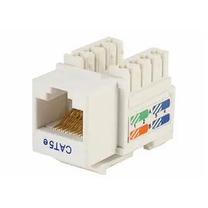 212 MAIN Cat5E Punch Down Keystone Jack - White, Plastic Cap, High-Speed, Backward Compatible (Motorcycle Brake System Accessory), Backward Comp.
