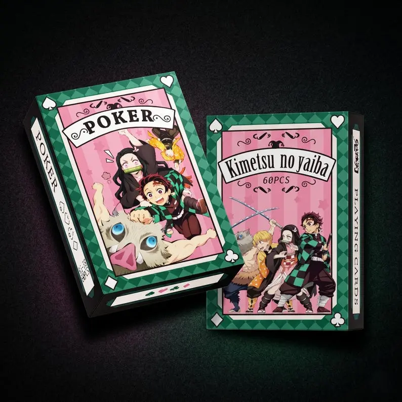 Demon Slayer Anime Playing Cards | Poker Deck | Tanjiro Nezuko | Otaku Gift