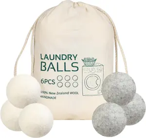 Laundry Ball Pack of 6 Tumble Dryer  Ball Fabric Softener Alternative   Laundry Balls NatureS Fabric Softeners for Fluffs Clothes