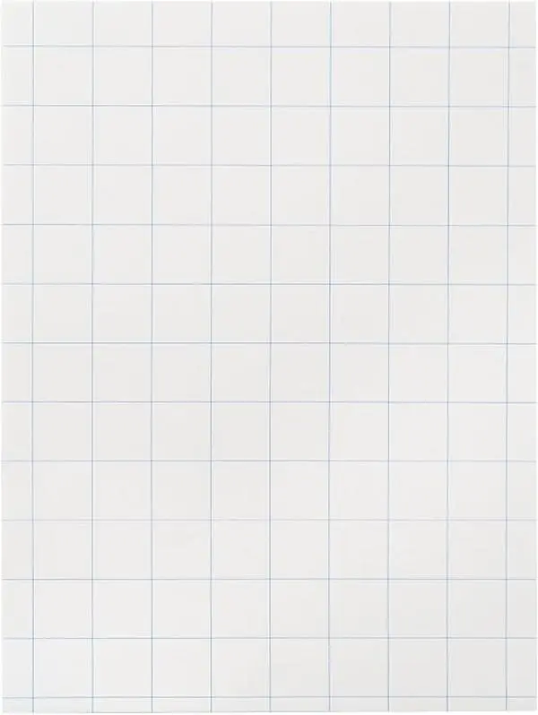 212 MAIN Cross-Section Ruled Drawing Paper - White, 9x12 in Ruled Grid Office Stationery Drawing Sheet