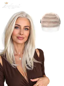13x6 Lace Front Wig Shoulder Length Natural Daily Hand Woven Inner Net Lightweight High Quality Full Head Hairpiece Glueless Frontal Wig