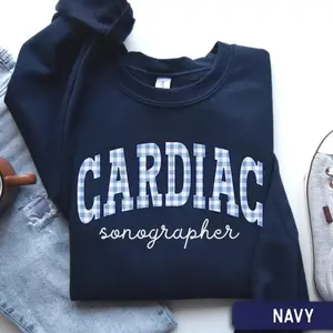 Cardiac Sonographer Sweatshirt, Vascular Tech Gift, Echocardiographer Crewneck, Cardiac Ultrasound Grad Sweater, Sonography Sweater