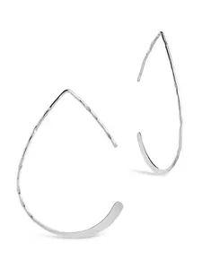 Sterling Silver Teardrop Threader Earrings
