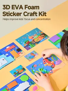 DIY 3D EVA Foam Sticker Art Kit for Kids Enhances Focus Concentration Creative Craft Set Improves Focus and Concentration
