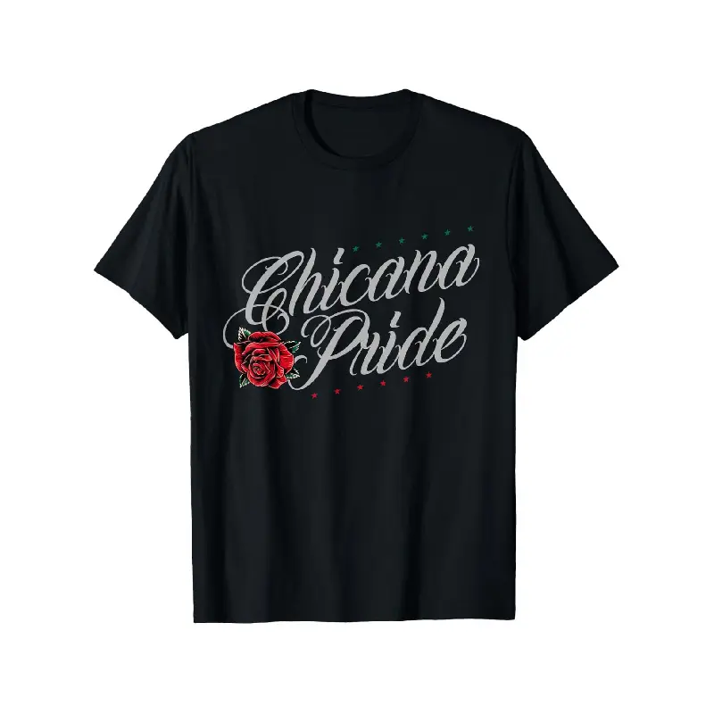 Menswear Chicano-Chicana Pride Graphic Print Short-Sleeve T-Shirt - Summer Casual Streetwear Top, Round Neck, 100% Cotton, Versatile, S-XXXL