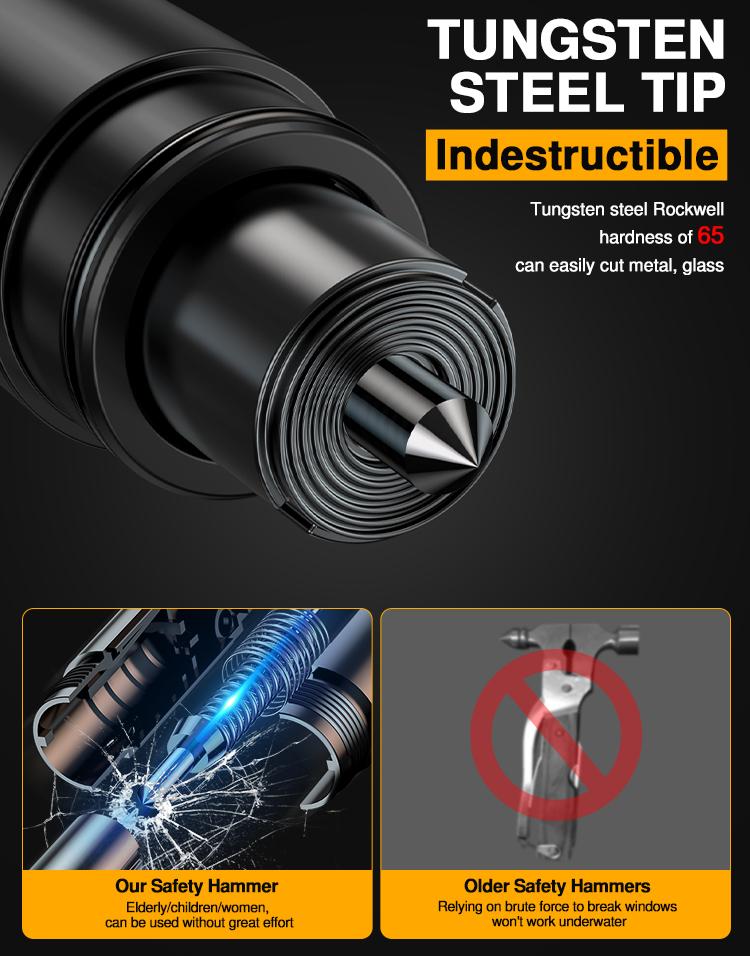 2-in-1 Car Accessories, Rapid Escape, Emergency Rescue Tool for Auto Accidents.