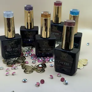 Divine Cat Eye Collection - Diamond Butterflies Edition with 6  Unique Shades & Sparkling Stones for Stunning Looks