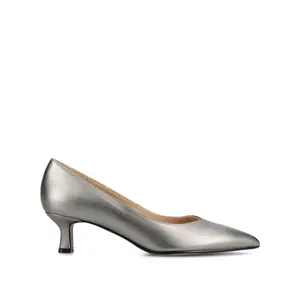 PAMMIE STATEMENT KITTEN HEELS - Pewter