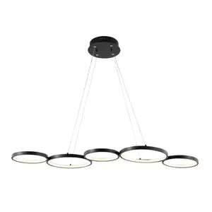 JONATHAN Y Roman 40.75" Bohemian Coastal Iron Linear Integrated LED Pendant