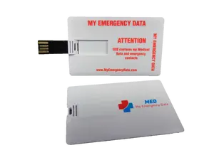 Credit Card Style Medical Alert USB ID
