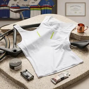 Women's Quick Dry Sleeveless Cycling Jersey Compression Mesh Base Layer - Breathable Moisture Wicking Biker Shirt for Cycling Sports Workout Fitness Training Comfortable Athletic Wear