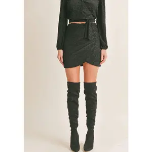 Lana Overlap Mini Skirt