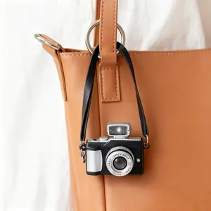 Realistic Camera Keychain with Hanging Rope Decoration, Perfect for Bag Accessories, Small and Detailed Design, Ideal Gift Idea