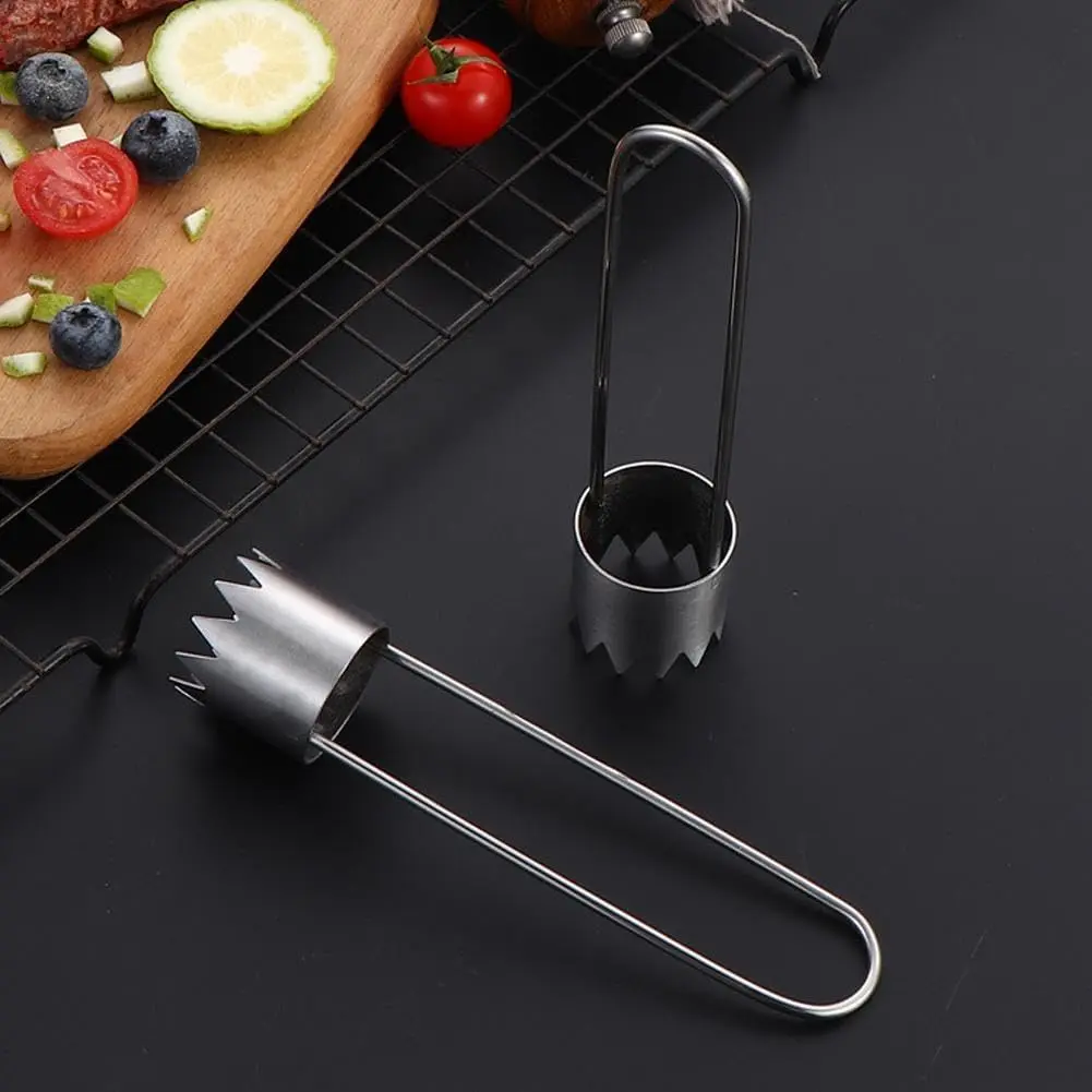 2-Piece Stainless Steel Fruit & Vegetable Corer – Bell Pepper Seed Remover & Apple Core Tool with Ergonomic Handle, Durable Rust-Proof, Easy Clean, Perfect for Daily Kitchen Prep, Dishwasher Safe, Essential Kitchen Gadget for Home Cooks