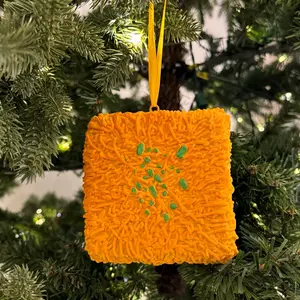 One of a Kind 3D Knafeh Dessert Ornament Middle East Christmas Ornament - Food Ornament