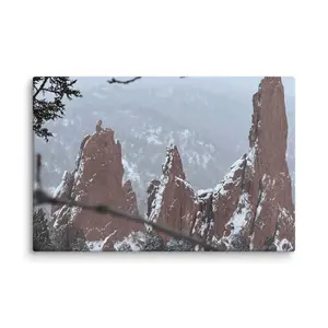 GoG Snow 3 Canvas Print 1.25" Thick Poly-Cotton Blend Fade-Resistant Hand-Stretched Over Solid Wood Stretcher Bars with Mounting Brackets