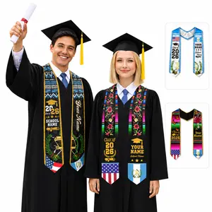 Guatemalan American Flag Graduation Stole 2026, Personalized Satin Graduation Sash, Custom Senior Class of 2026 Graduation Gift