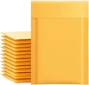 Kraft Bubble Mailers 4x8 Inch 50 Pack Yellow Padded Envelopes #000 Small Business Mailing Packages Self Sealing Tear Resistant Boutique Bulk Mail Shipping Bags Bubble Mailers multitool pen Metal Multitool Pen with Screwdriver cute  school  supplies