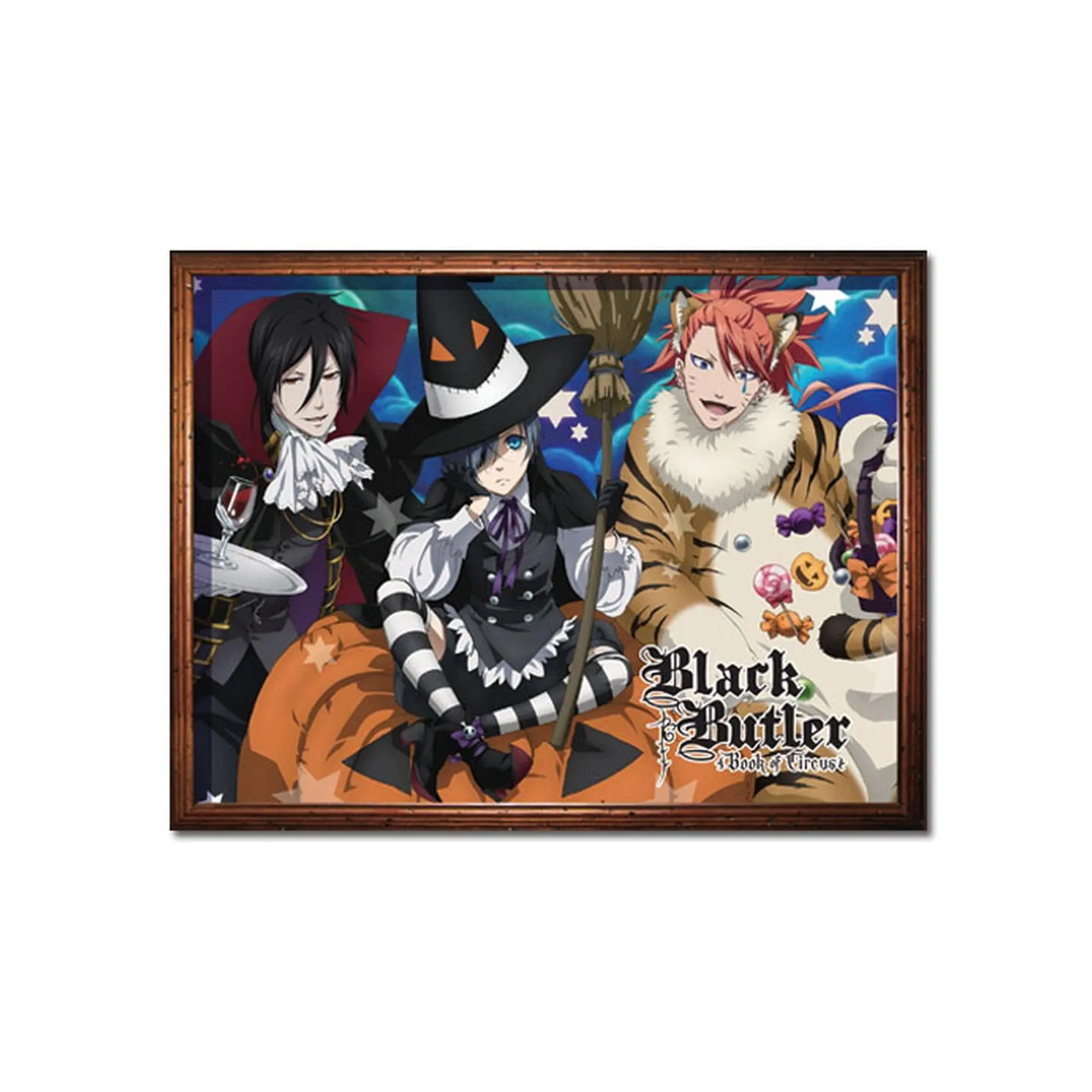 Black Butler Book of Circus - Halloween Group Sublimation Throw Blanket