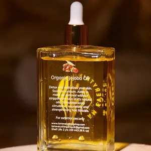 Organic Jojoba Oil 100ml - 100% Pure & Cold-Pressed - Multi-Purpose Masturbator for Skin, Hair, and Scalp - Alcohol-Free, Chemical-Free, Non-Greasy