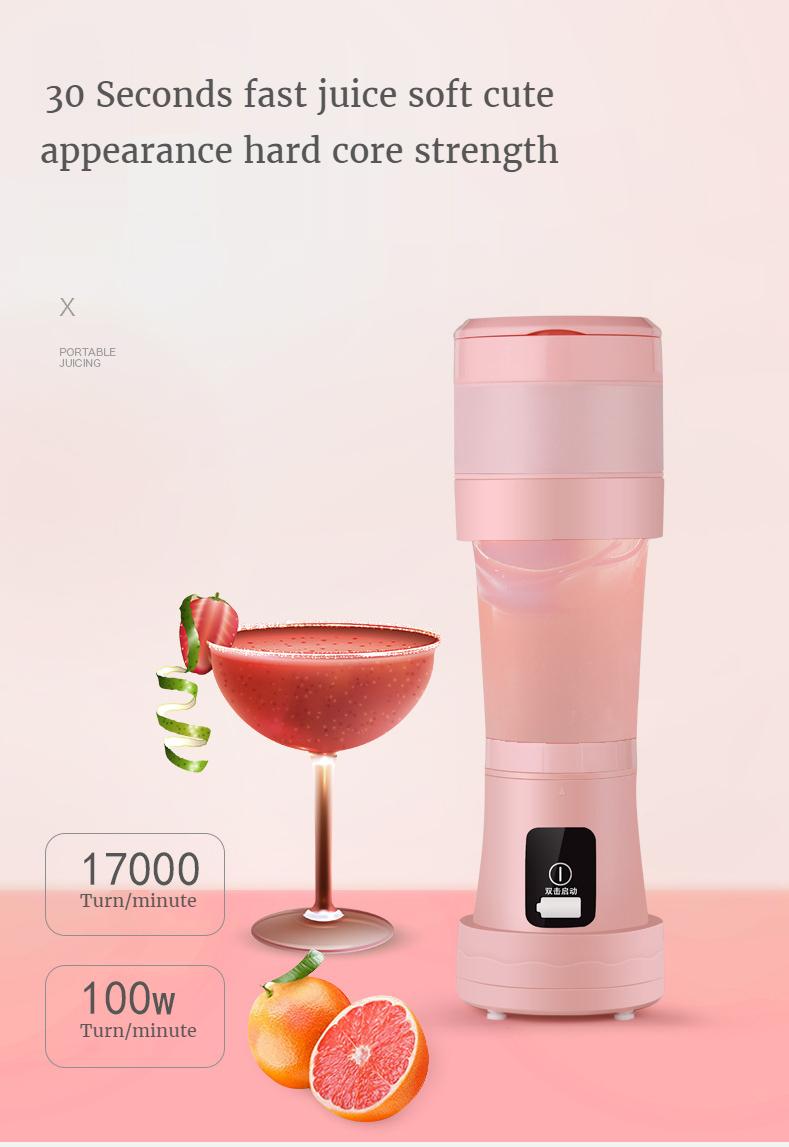 450ML Mini Portable Blender Mixer Cooking Appliances Food Processor Food Mixers Smoothie Blenders Cup Juicers Kitchen Appliance