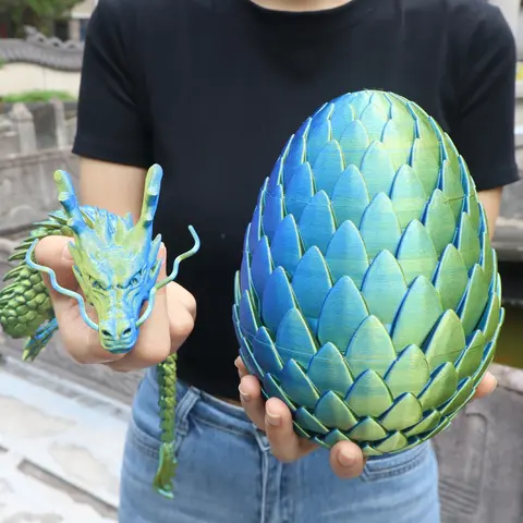 Large 3D Printed Dragon Egg Decorations, Home Gift, Indoor Home Decoration, Party Favor, Office Desktop Ornament, Holiday Gifts, Car Decoration, Collectible Room Decor, Prank Gift, Plastic Figurines, Decorative Ornaments