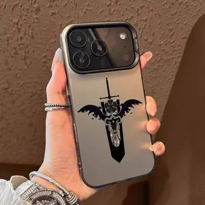 B-Black C-CloverS Logo Phone Case For IPhone 17 16 15 14 13 12 11 Pro Max Air Multicolor Matte Laser Metallic Aurora Funda