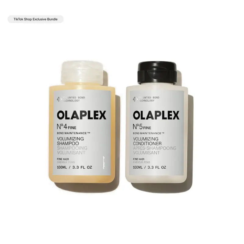 OLAPLEX Double Volume Fine Hair Trial Set - Volumizing Shampoo + Conditioner for Fine Hair