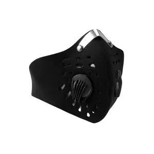 Black Respirator Protection Filter Reusable Face Mask