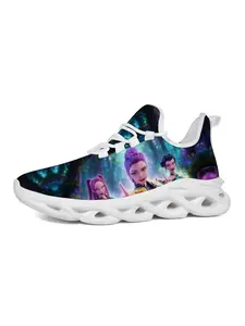 Exclusive Kpop Casual Shoes with Unique Print Design, Vibrant Anime Style Sneakers for Young Trendsetters, Perfect for Anime Parties