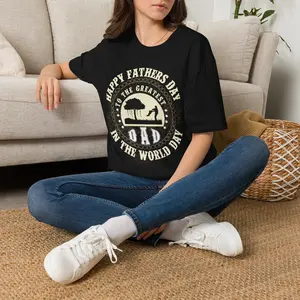 Happy Fathers Day Dad T-Shirt | Greatest Dad in the World Vintage Design