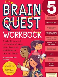 Brain Quest Workbook: Grade 5 - Fun Learning Activities, Curriculum-Based Exercises