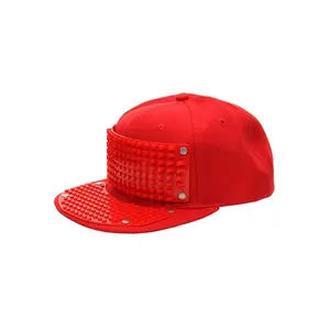 Bricky Blocks Red Snapback Hat