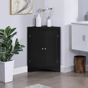 Niccae Sideboard cabinet,corner cabinet,Bathroom Floor Corner Cabinet with Doors and Shelves, Kitchen, Living Room,Free Standing Storage Cabinet for Bathroom