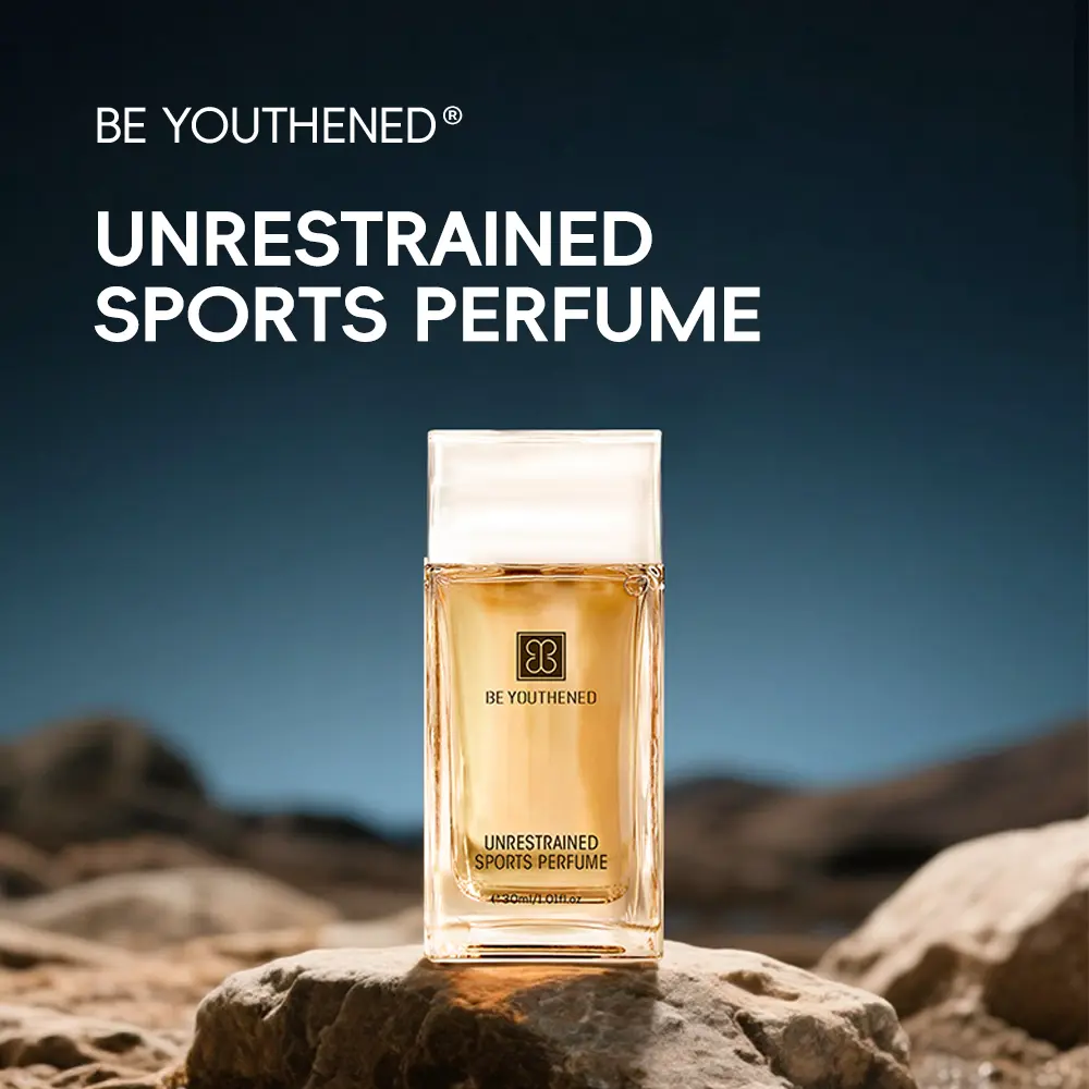 BE YOUTHENED Unrestrained Sport | Ginger, Sandalwood & Fresh Citrus. The Scent of Active Confidence.30ml