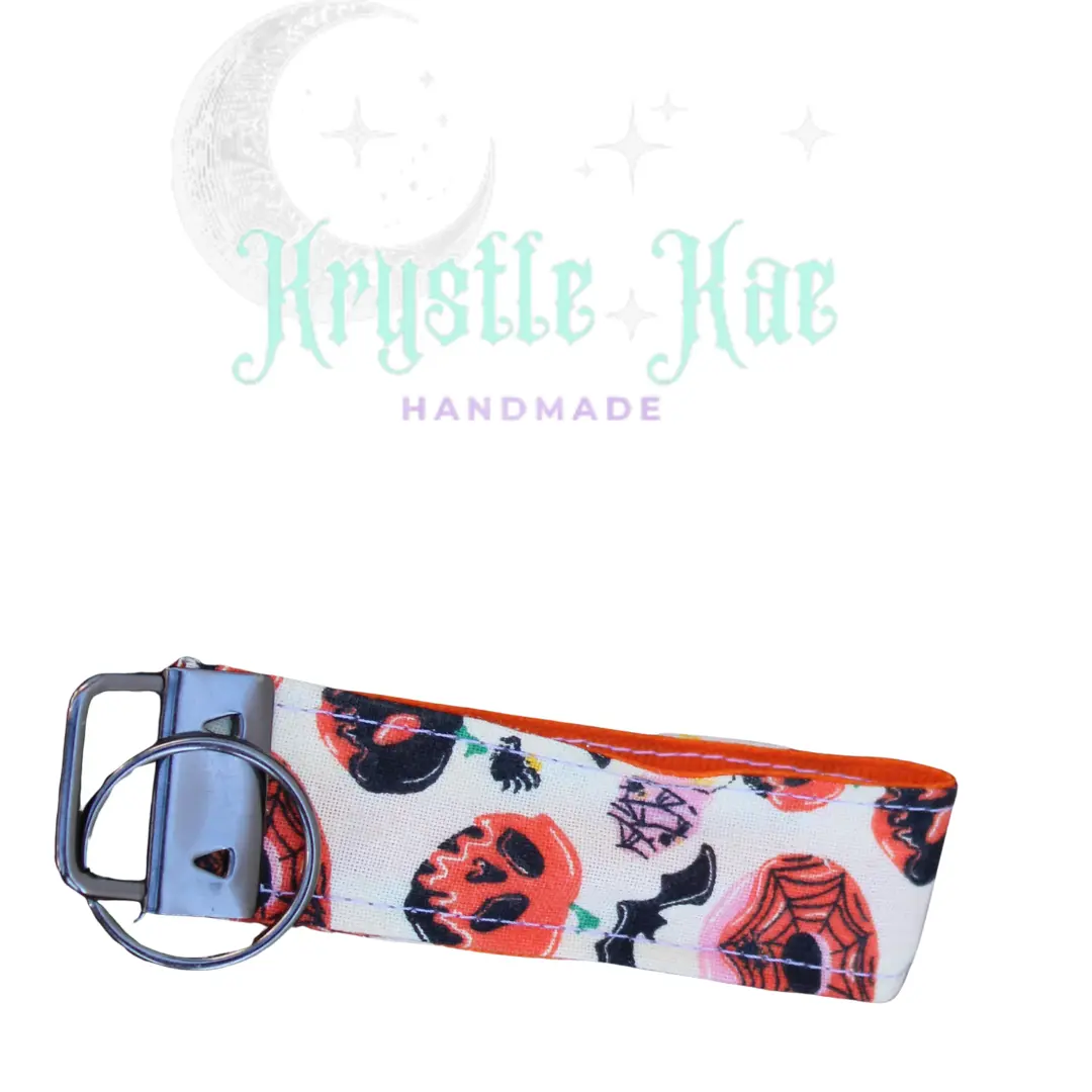 Fall Fun Fabric Key Fob Wristlet for Sweet Tooth Enthusiasts, Graphic, Regular Wristlets, Extra Long Wristlets