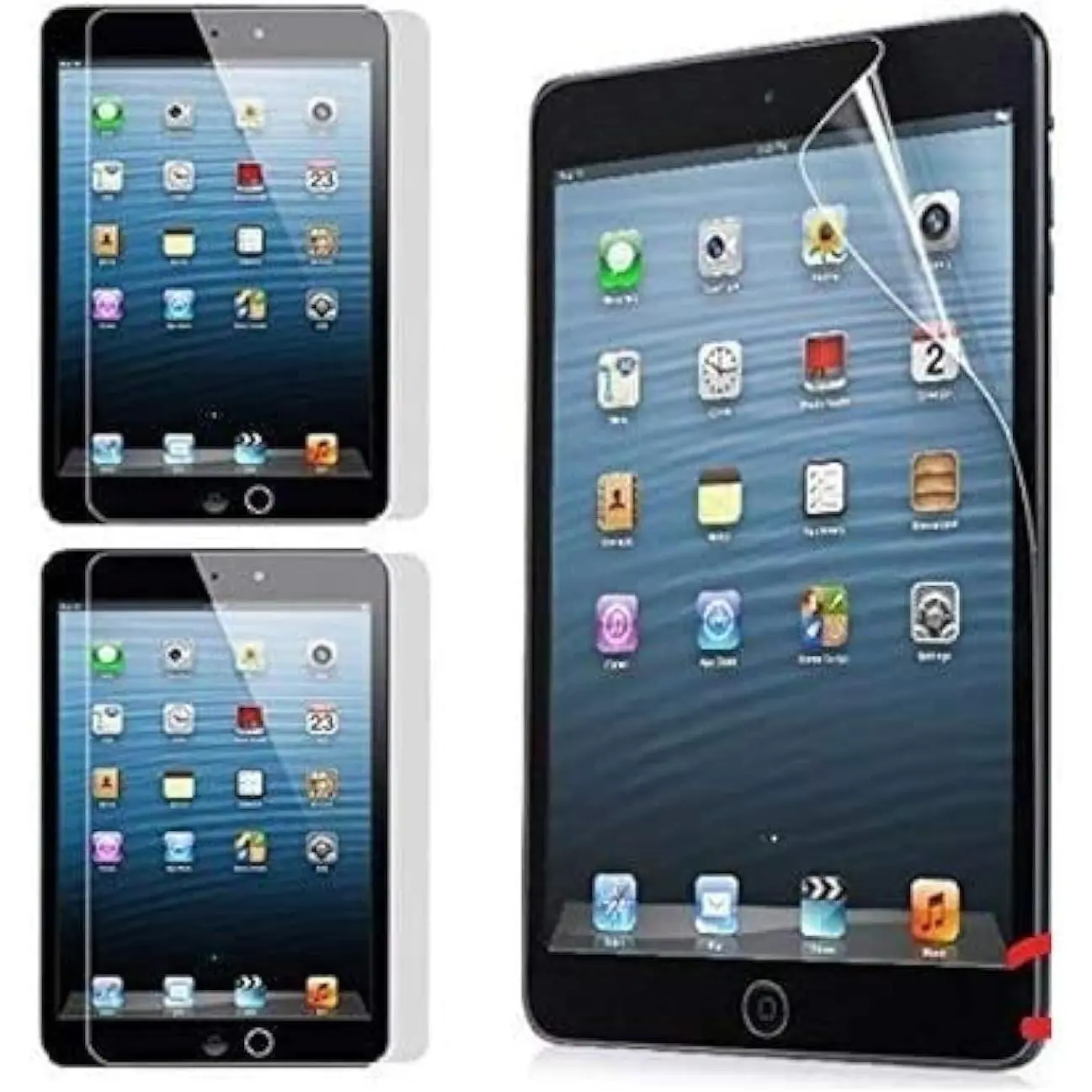 Crystal Clear Screen Protector Film for Apple iPad mini, iPad mini 2, iPad mini 3 with Retina Display, 3-Pack
