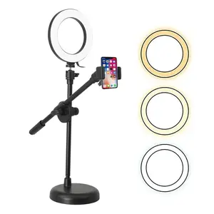 5Core 6 Inch Ring Light + Cell Phone Stand Adjustable Ringlight LED W Phone Holder Does not apply