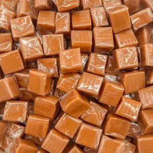 Caramel Cubes Candy | 2-Pound Bag | Individually Wrapped | Vanilla Caramel Squares | Old Fashioned Candy
