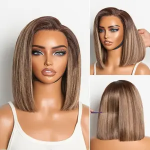 [LIVE ONLY] 12 inches Free wig Luvme All-Day Comfort™ Wig Blunt Cut Bob Glueless Minimalist HD Lace Short Human Hair Wig Pre-Cut Lace