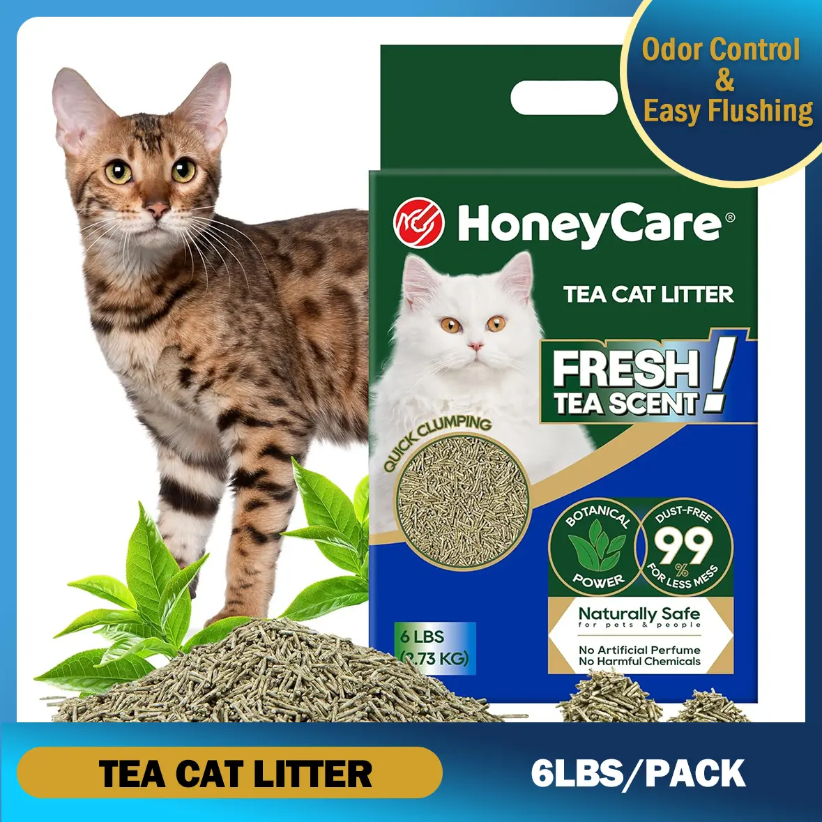 Tea Cat Litter - 6lbs