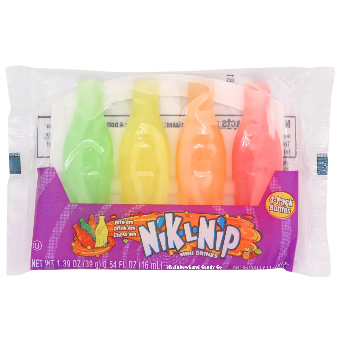 Nik-L-Nip Mini Drinks | 4 Pack Wax Bottles Nik-L-Nip Mini Drinks | 4 Pack Wax Bottles