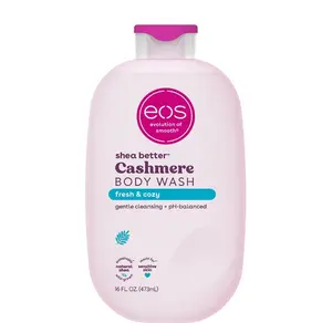 eos Cashmere Body Wash – Fresh & Cozy, Moisturizing Body Wash, Creamy Gel Formula, with Shea Butter, Glycerin, Vitamin E, pH Balanced, Sensitive Skin, Vegan, 16 fl oz