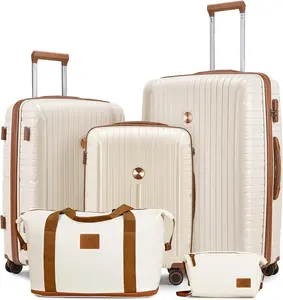 Joyway Luggage Sets 5 Piece, PP Hardshell Lightweight Durable Suitcase with Travel Bag, TSA Lock, Spinner Wheels Joyway Luggage Sets 5 Piece, PP Hardshell Lightweight Durable Suitcase with Travel Bag, TSA Lock, Spinner Wheels