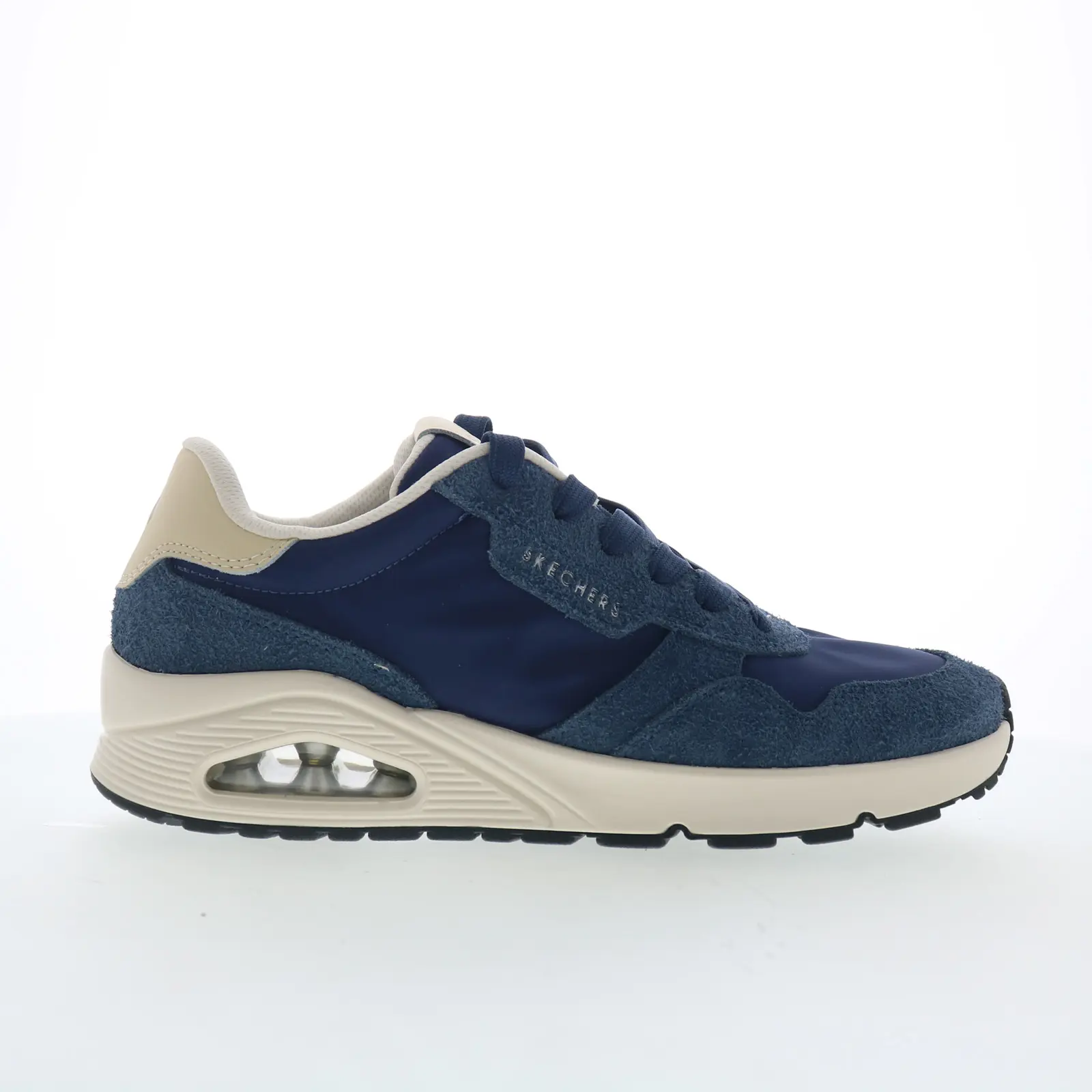 Skechers UNO - Vintage Dayz 183053 Mens Blue Suede Lifestyle Sneakers Shoes