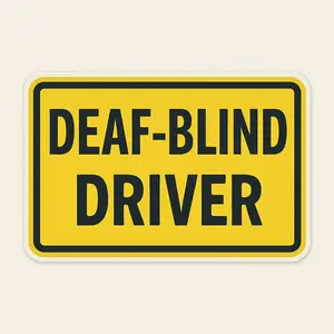Deaf-Blind Driver - sticker