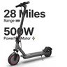 Unisex Adult Portable Electric Scooter (350W/500W), 22 MPH Fast Speed, 21-28 Mi Range, Foldable 8.5"/10" Tires, APP Control, Dual Braking System, LED Lights, Waterproof Multifunctional Portable Scooters for Urban Commuting