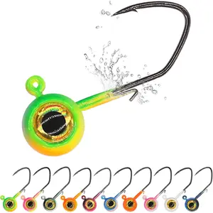 Crappie Jig Heads Kit With Underspin Spinner , Lures and Jigs for Fishing - 30 & 50 Pack, 1/8, 1/16, 1/32 oz