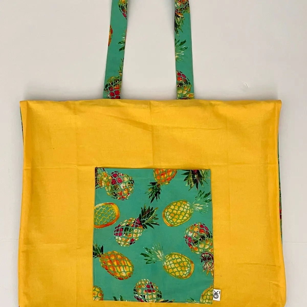 Reversible Tote Bag Handmade Double Sided Bag
